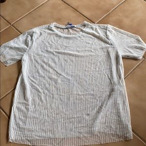 Clear glitter T shirt
